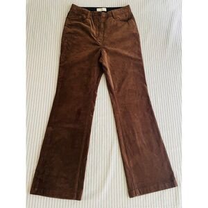 Dunst‎ 70s Semi-Flare Corduroy Slacks Brown Womens Size L Retro Boho